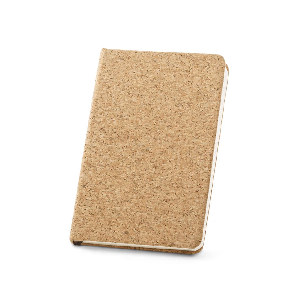 ADAMS A5. Caderno A5 em cortiça com folhas lisas